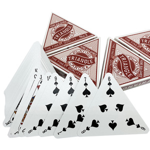 Fabricant de cartes à jouer personnalisées en forme de triangle, cartes de poker imprimées sur mesure, jeu de cartes à collectionner pour adultes avec boîte - Product Image 3