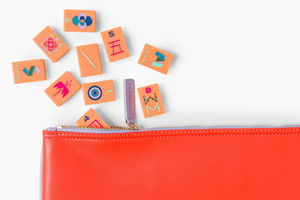 Juego de Mahjong de Lujo Moderno Americano Admiral Barney, Fichas Acrílicas Naranja, Color Personalizado, 160 Piezas, Plegable, Portátil, Pintado a Mano, Regalo - Product Image 4