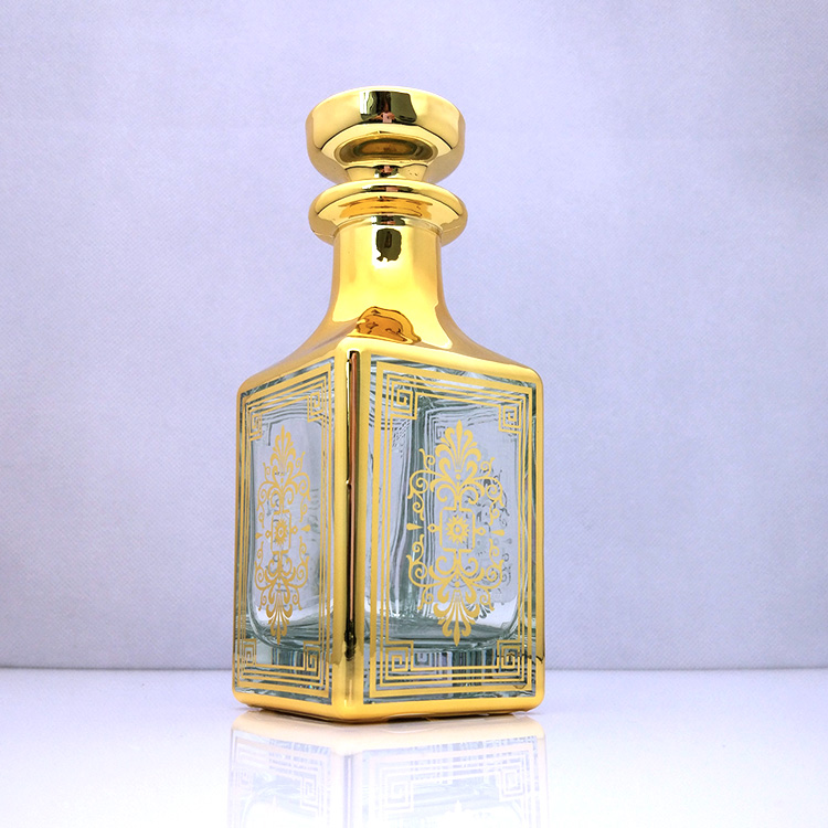 Bottiglie classiche in oro da 150ml bottiglie di profumo bottiglia grande attar