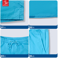 Traje de Baño de 2 Piezas para Niños SK, 100% Nailon, Forro Transpirable, Repelente al Agua, Secado Rápido, Pierna Recta, para Playa