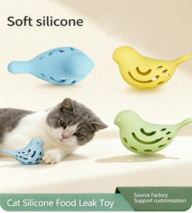 Mainan Kunyah Anjing Bentuk Burung Silikon Tidak Beracun, Pembersih Gigi, Pengumpan Pinecone, Anti Bocor, Tahan Lama, Dispenser Makanan Interaktif - Product Image 6