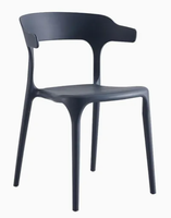 Chaises de salle à manger en plastique modernes et luxueuses de style nordique pour la maison, la cuisine, le restaurant, le café, en promotion