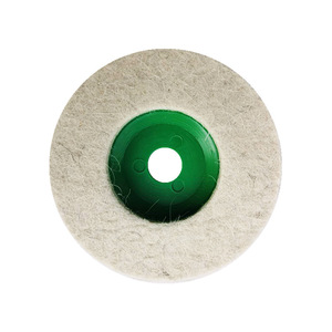 Disque de polissage en laine 100 mm non abrasif pour meuleuse d'angle, type adhésif, pour polissage et nettoyage - Product Image 1