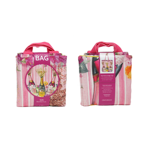 Bolsas de Mano para Fiestas de Vino Rosa Floral de Alta Calidad, de Gran Capacidad, Portátiles, de Poliéster, Personalizables con Impresión Digital para Promocionales - Product Image 2