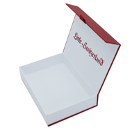Boîte cadeau de luxe en carton blanc avec logo personnalisé, emballage de forme de livre, boîte cadeau magnétique en papier cartonné de qualité supérieure