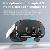 Kit de protections en silicone souple et durable de haute qualité pour casque et manettes VR Meta Quest 3