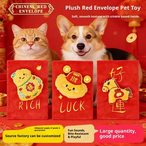 Giocattolo Interattivo Sonoro <span class=keywords><strong>per</strong></span> Cani e Gatti a Forma di Lingotto d'Oro con Busta Rossa e Nascondiglio <span class=keywords><strong>per</strong></span> Cibo, <span class=keywords><strong>per</strong></span> Alleviare la Noia - Product Image 4