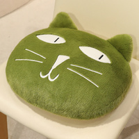 Coussins et oreillers en gros, expressions faciales amusantes de chat, siège de chaise pour voiture, pour les toilettes