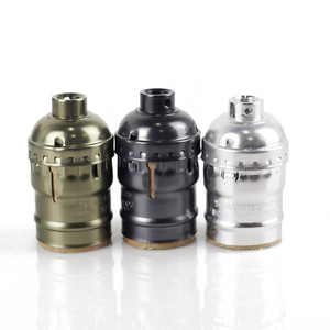 Cổ E27 giữ đèn Ổ cắm 10 Bộ Retro Nhôm Cơ sở đèn với kim loại đèn chùm phụ kiện xuyên biên giới sản phẩm - Product Image 3