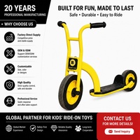Trottinette à 2 roues pour enfants, trottinette à pousser avec cadre en métal pour enfants, jouet d'extérieur pour la maternelle et la préscolaire