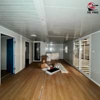 Maison conteneur préfabriquée extensible de 20 pieds et 40 pieds prête à être expédiée, à vendre, livraison rapide, mini-maison préfabriquée 3, 4 ou 5 chambres