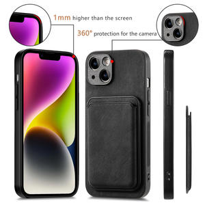 LeYi nuova custodia per telefono in <span class=keywords><strong>pelle</strong></span> magnetica Anti-shock <span class=keywords><strong>Cover</strong></span> per <span class=keywords><strong>iPhone</strong></span> 15 Pro Max custodia a portafoglio - Product Image 5