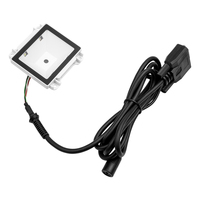 Lector de código de barras RS232 o USB 2D de montaje fijo, escáner para quioscos o giradiscos, Control de acceso móvil, máquina expendedora, luz blanca LED