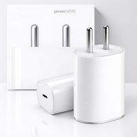 Chargeur Adaptateur Secteur USB-C PPS 45W India Pin Nothing pour CMF by Nothing Phone 4b/4a Pro/4a/3/3a Pro/3a/lite/2a/2a Plus/2/CMF Phone 2