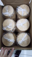 Bol à salade jetable en papier kraft pour fruits et riz, contenants alimentaires, bol à salade en papier avec couvercle en plastique