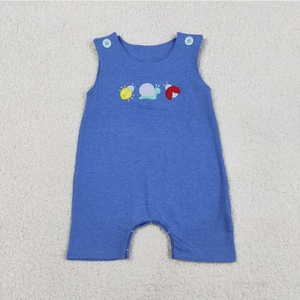 Ensemble de vêtements pour bébés et enfants avec broderies d'escargots et de coccinelles, hauts, shorts et barboteuses à volants - Product Image 5