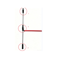 Serrure à trois points, barre anti-panique, serrure de porte extérieure ignifuge, barre verticale, dispositif de sortie à poussée