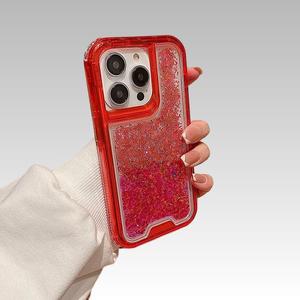 Coque Souple TPU Luxe 3-en-1 Scintillante avec Protection Caméra Intégrée pour <span class=keywords><strong>iPhone</strong></span> 17/16 Pro Max 15 14 13 - Product Image 6