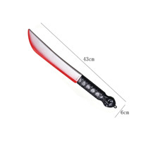 Réplica de arma de plástico estilo casual para Halloween 2026: Hacha, Guadaña, Accesorio de terror para juegos de rol y utilería de escenario, Motosierra