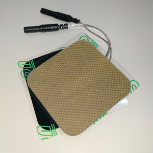 อิเล็กโทรดผิวหนังสำหรับกายภาพบำบัด ขนาด 5x5 ซม. แบบติดเอง รุ่น KML B พร้อมสายไฟ สำหรับเครื่องอิเล็กโทรเธอราพี - Product Image 1