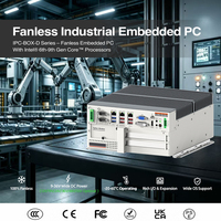 Passerelle IoT industrielle murale 6 ports USB 9-36V, système de calcul embarqué sans ventilateur