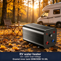 Chauffe-eau de caravane 12V 110V double alimentation 10 gallons à chauffage rapide pour camping-car, bateau, cabine – Marque personnalisée