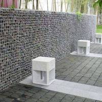 Panier gabion en acier galvanisé soudé, fabrication chinoise, décoration de jardin, conception de mur de soutènement gabion, fournisseur, vente chaude
