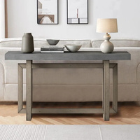 Table console design moderne 59 "Table console contemporaine en bois longue table d'accueil pour le salon