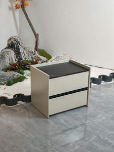 Ensemble de meubles de chambre double pour hôtel moderne 3 étoiles, suite complète pour chambre d'hôtes avec 2 lits simples, tables de chevet, armoire, bureau et meuble TV - Product Image 6