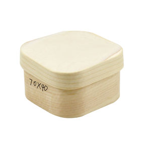 Boîte à gâteau <span class=keywords><strong>en</strong></span> <span class=keywords><strong>bois</strong></span> de haute qualité, écologique et <span class=keywords><strong>avec</strong></span> logo personnalisé Boîte cadeau compostable jetable pour gâteau au fromage - Product Image 6