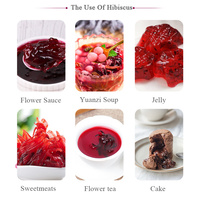 Pasokan pabrik laris teh Roselle kering Herbal Premium bunga Hibiscus kering bunga Jamaika untuk teh