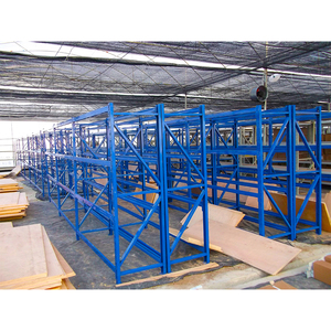 Scaffale Metallico <span class=keywords><strong>Blu</strong></span> a 1-4 Ripiani, Senza Bulloni, per Carichi Leggeri, Impilabile per Magazzino - Product Image 6