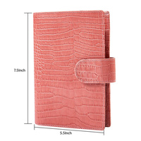 Anneau en cuir PU personnalisé couverture de classeur rechargeable avec boucle magnétique A6 A5 B5 Budget agenda à feuilles mobiles organisateur planificateur