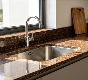 Material Acrílico con Aspecto <span class=keywords><strong>de</strong></span> Mármol para Superficie Sólida <span class=keywords><strong>de</strong></span> Piedra Lavada con Manchas, para Paneles <span class=keywords><strong>de</strong></span> Encimera <span class=keywords><strong>de</strong></span> Villa - Product Image 2