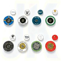 Pièce de monnaie de club de golf personnalisée, moderne, plaquée or antique, magnétique, 45 mm, taille personnalisée, design 3D
