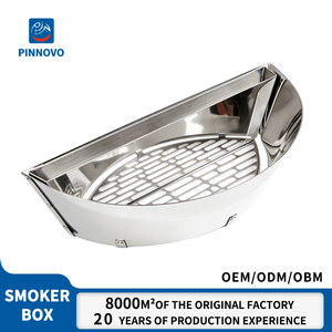 Pinnovo Char-Basket Soportes para <span class=keywords><strong>Briquetas</strong></span> de Carbón de Acero Aluminizado, Cestas para Combustible para Asado Indirecto, Compatibles con Parrillas de Carbón Más Grandes - Product Image 1