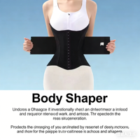 KSY Faja Reductora para Adultos con Soporte Lumbar en U, Postparto, Ajustable, Antideslizante, de Poliéster, Cinturón Abdominal Básico