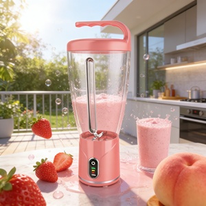 Licuadora Inalámbrica de Alta Resistencia con 6 Cuchillas, 1000 ml, 150 W, Batería de Iones de Litio, Libre de BPA, Apta para Alimentos, Trituradora de Hielo, Recargable por USB, para Coche y Exteriores - Product Image 2