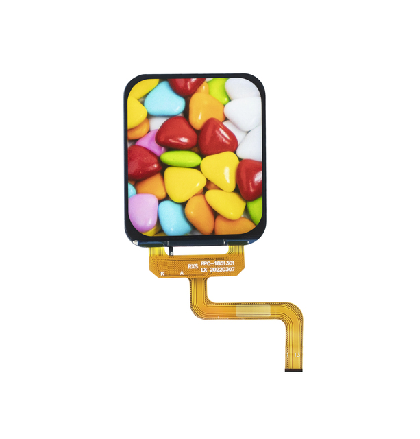LXDisplay 1.85'' Lcd Panel Free Viewing Angle 8 BIT MCU Interface Type Lcd Display Module Lcd Screen for Smartwatch