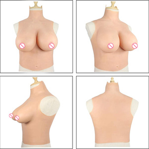 Prothèses mammaires en silicone pour travestis, forme de poitrine en silicone texturé, style sexy pour travestis et transgenres - Product Image 1