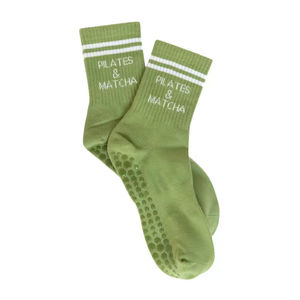 Custom Women's Spring Autumn Indoor Yoga <b>Socks</b> Non-Slip Breathable Knitted Striped Design Professional High Quality Wholesale - Product Image 5