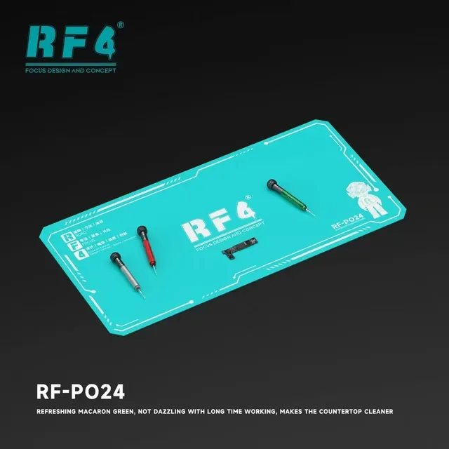 RF4 RF-P023 RF-P024 Anti-Static Silicone Repair Mat ESD Safe Workbench Pad Heat Resistant Mat for Mobile Phone PCB Soldering