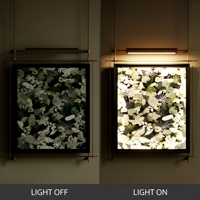 Cuadros y Arte Mural: Nueva Lámpara Colgante LED 3D de Paisaje Chino con Varilla Metálica y Tinta Lavable, Ideal para Estudio u Hotel, Tamaño Grande Personalizable