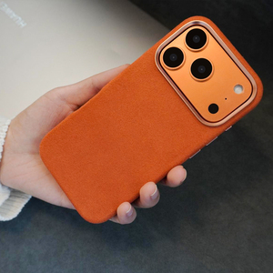 Produits très demandés : Étui de téléphone en cuir artificiel <span class=keywords><strong>Alcantara</strong></span> pour <span class=keywords><strong>iPhone</strong></span> 17 16 15 <span class=keywords><strong>14</strong></span> <span class=keywords><strong>Pro</strong></span> Max, <span class=keywords><strong>coque</strong></span> magnétique antichoc - Product Image 3
