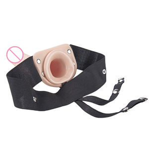 Tragbarer Penis riemen auf hohlem Dildo Soft Matt PU Hochwertiger Nylon Dildo PVC Harness Gürtel Sexspielzeug für Frauen - Product Image 4