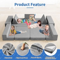 JYM Ensemble de canapés pour enfants personnalisés Canapé multifonctionnel jeu éducatif modulaire segmenté pour garçons et filles