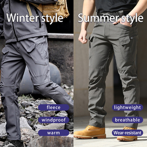 <span class=keywords><strong>Pantalon</strong></span> de <span class=keywords><strong>travail</strong></span> tactique softshell imperméable pour <span class=keywords><strong>homme</strong></span>, décontracté, hiver, cargo, randonnée, multi-poches, <span class=keywords><strong>polaire</strong></span> épaisse - Product Image 3