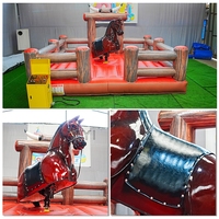 Taureau mécanique gonflable commercial d'extérieur en fibre de verre, machine de rodéo, capacité 500 kg, couleur et taille personnalisables