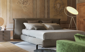 Meubles de chambre à coucher au Design italien moderne, tête de <span class=keywords><strong>lit</strong></span> rembourrée, taille King, luxe, cadre de <span class=keywords><strong>lit</strong></span> <span class=keywords><strong>Double</strong></span>, <span class=keywords><strong>lit</strong></span> doux - Product Image 2
