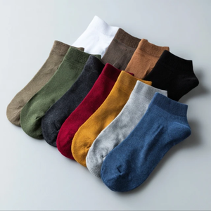 वितरक थोक पैक ने पुरुषों के लिए कपास आकस्मिक खेल मोजे पुरुषों के लिए आरामदायक कम कट मोजे - Product Image 3